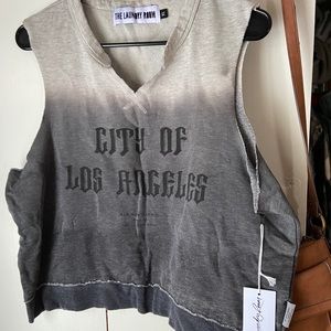 Cutoff sweatshirt tank from The Laundry Room